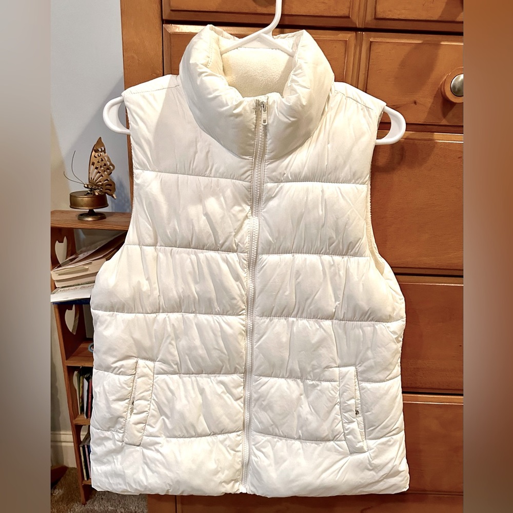 White Puffer Vest